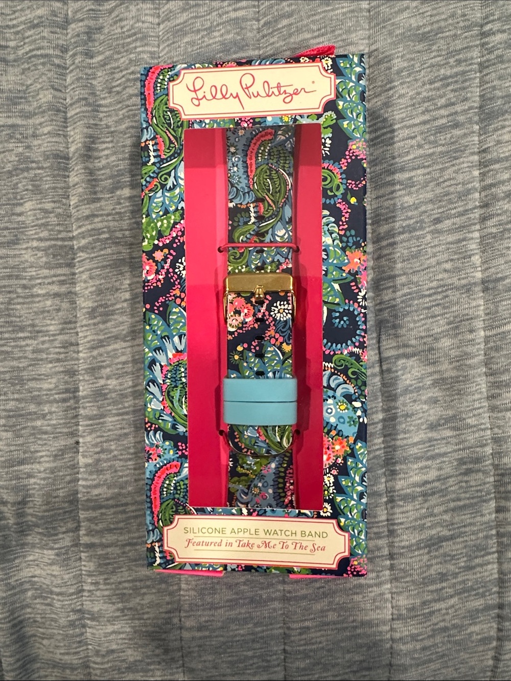 Lilly Pulitzer Take Me To The Sea 38, 40mm Silicone Apple Watch Band